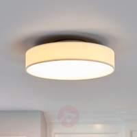 White LED fabric ceiling lamp Saira