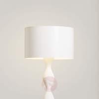 White designer floor lamp Sara
