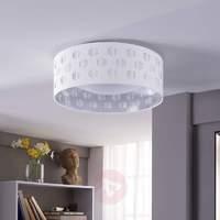 White LED ceiling lamp Marsel with die cut pattern