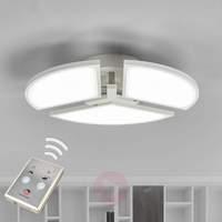 White Aurela LED ceiling lamp, adjustable