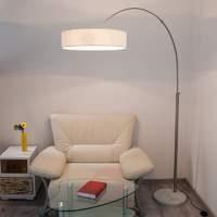 White Shing fabric floor lamp