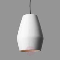 white hanging light bell