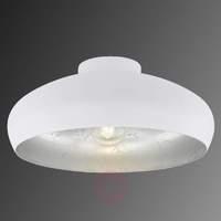 White-silver ceiling lamp Mogano