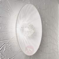 White designer wall light Padella, G9, 36 cm