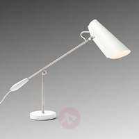 White retro table lamp Birdy