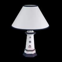 White and blue maritime table lamp Baltic II