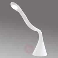 White LED table lamp Snake with flexible arm