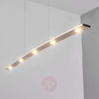 white brass led hanging lamp gina dimmable