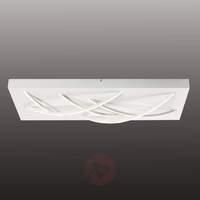 White square LED ceiling lamp Curved