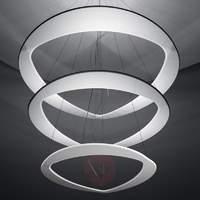 White Diadema designer hanging light with LEDs