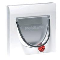 White 4 Way Locking Cat Flap