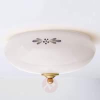 White ceiling lamp Nilay with decorations