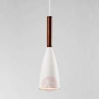 white metal pendant lamp pure