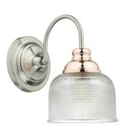 wha0746 wharfdale wall light in satin chrome