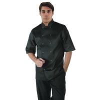 whites vegas chef jacket short sleeve black xl