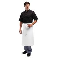 whites regular waist apron white