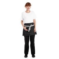 whites southside waist apron denim black 760mm