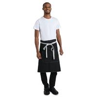 Whites Southside Bistro Apron Denim Black 1000mm