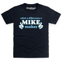 what a difference a mike makes kids t shirt