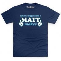 What A Difference A Matt Makes T Shirt
