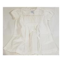 White cotton lawn 3-6 months size baby dress