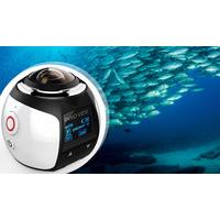 White 360 Degree Waterproof VR Camera