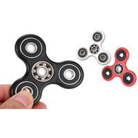 white fidget tri spinner toy stress reducer