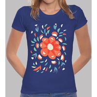 Whimsical Decorative Red Flower