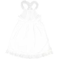 White Cotton Kids Dress - White quality kids boys girls