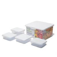 Wham Set of 5 Food Locker Boxes, White
