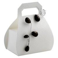 White Silk Handbag Favour