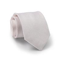 White Textured Silk Tie - Savile Row