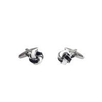 White Navy Knot Cufflinks - Savile Row