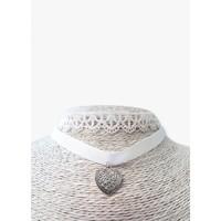 WHITE LACE AND RIBBON CHARM 2