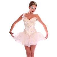 white ballerina swan dress