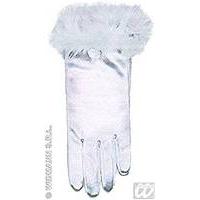 white glamour girl gloves