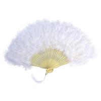 White Feather Victorian Fan