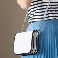 white navy crossshybody bag