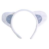 White Animal Ears On Headband