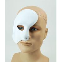 white phantom fabric half mask