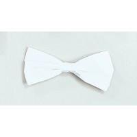 white satin dickie bow tie