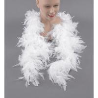 White Show Girl Feather Boa