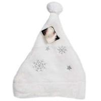 white snowflake design santa hat