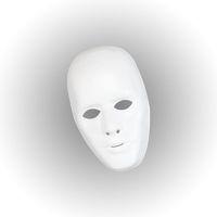 White Male Robot Mask