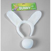 White Bunny Ears & Tail Set