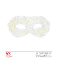 White Flowers Lace Mask