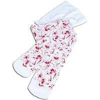 White Ladies Blood Splattered Tights