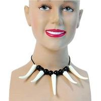 White Caveman Teeth Necklace