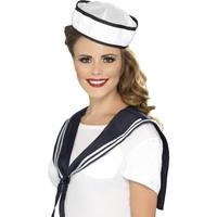 White Sailor Scarf & Hat