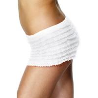 White Ladies Ruffles Lace Panties